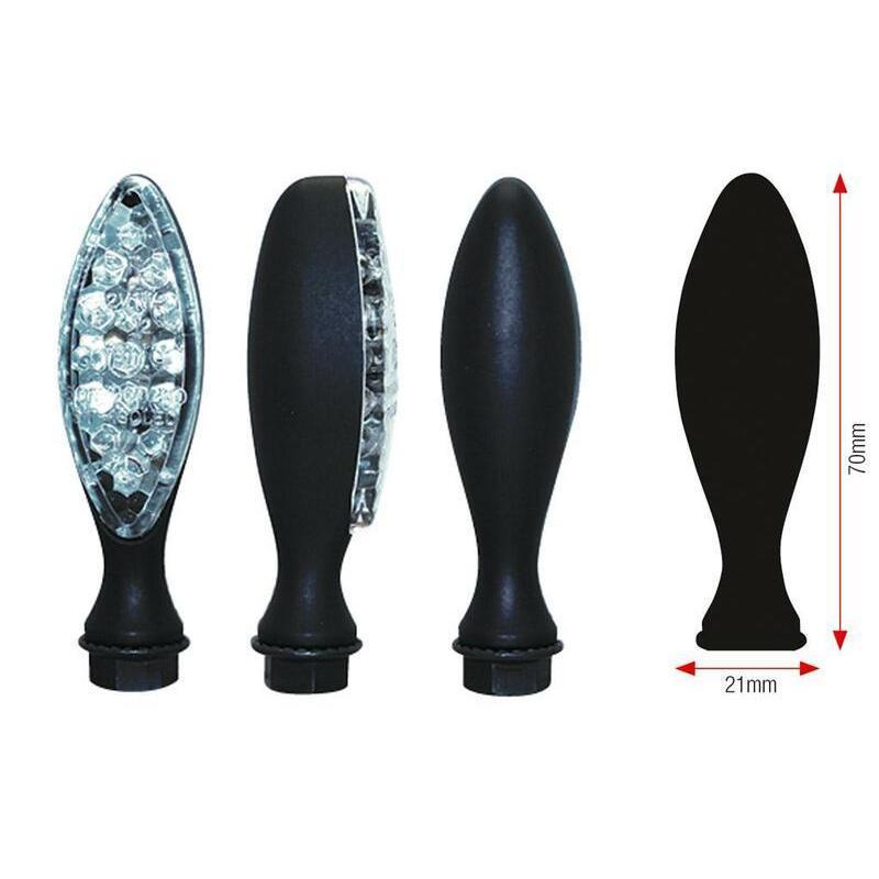 BIHR 01-1908BK : Juego de intermitentes LED BIHR Elipse