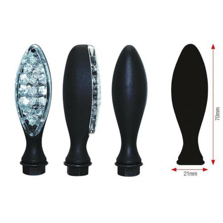 BIHR 01-1908BK : Juego de intermitentes LED BIHR Elipse