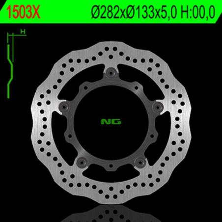 NG BRAKE DISC 1503X : Disco de freno NG BRAKES ondulado flotante