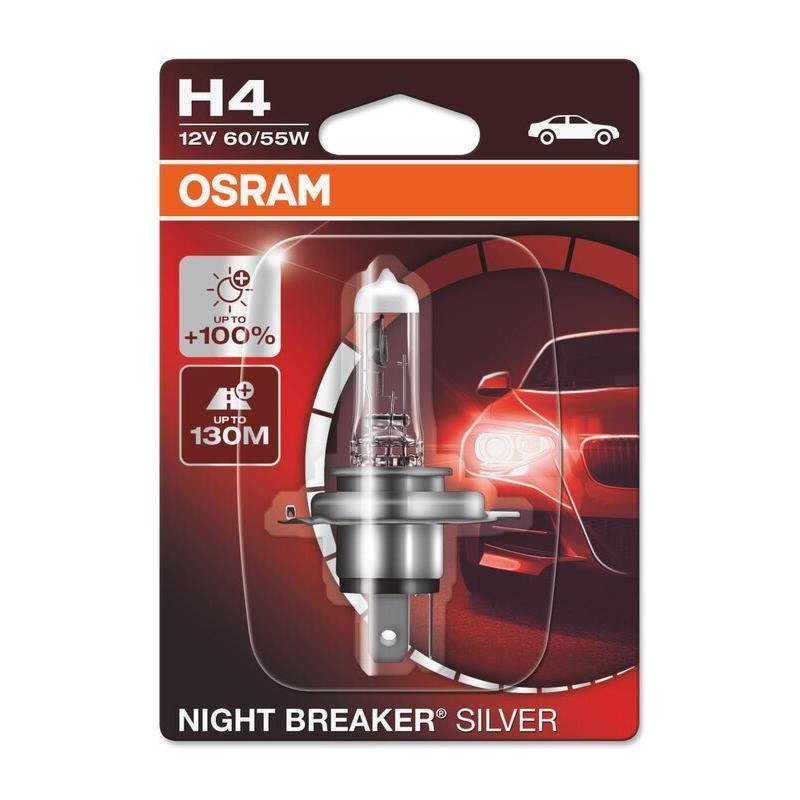 OSRAM 64193NBS-01B : Bombilla OSRAM Night Breaker Silver H4 12V/60/55 - X1