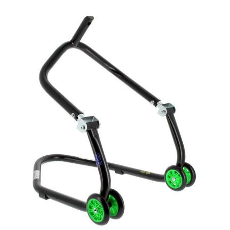 BIHR  : Caballete delantero al chasis BIHR Home Track color negro mate y ruedas verdes