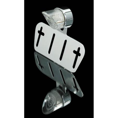 SHIN YO 255-842 : Piloto trasero LED SHIN YO con placa de matrícula