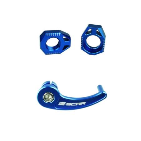 SCAR RAP600+AB601 : Tirador eje rueda trasera + tensor de cadena SCAR, Sherco 125-450