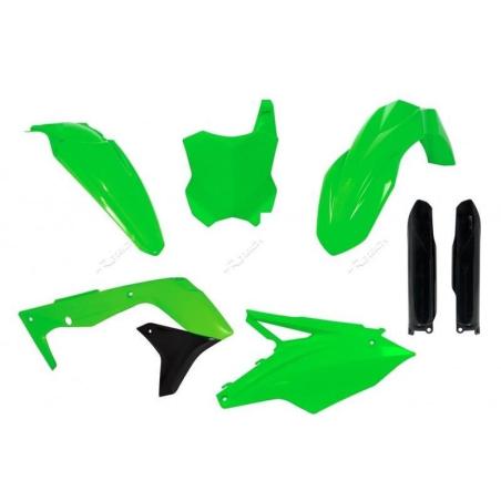 RACETECH R-KITKXF-VF0-517 : RACETECH Plastic Kit Neon Green Kawasaki KX450F
