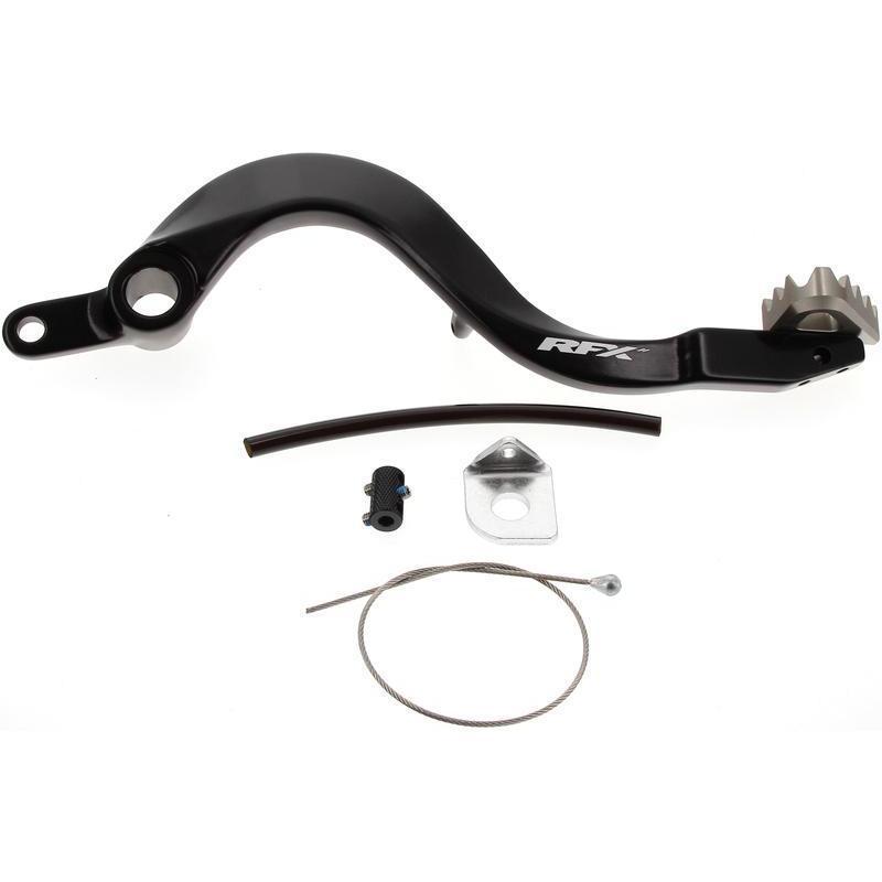 RFX FXRB2020199HA : Pedal de freno trasero RFX Pro ST (H/A negro / H/A titanio) - Kawasaki KXF450