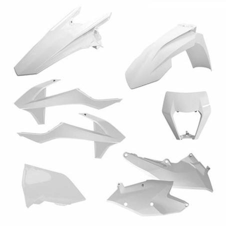 POLISPORT 90882 : Kit plástica Enduro Polisport blanco KTM EXC/EXC-F