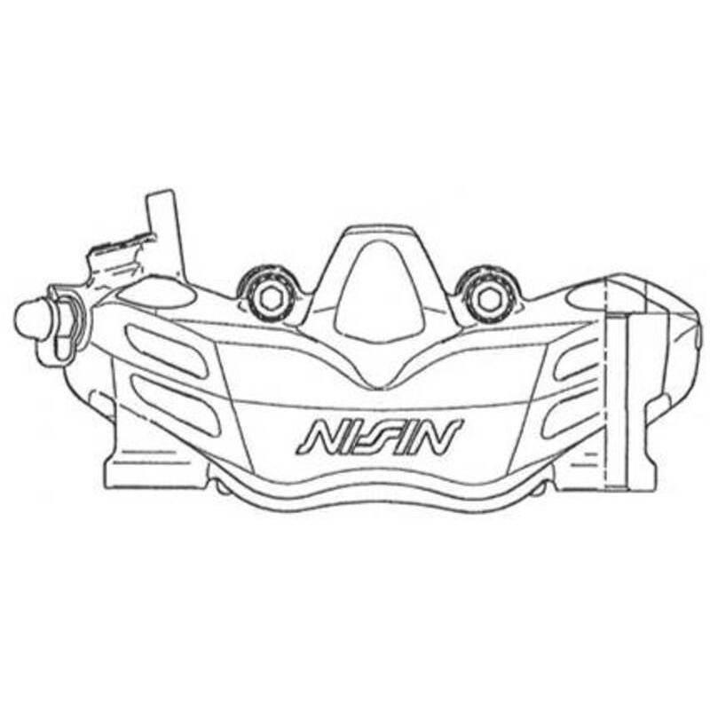NISSIN N4RC1-108BR : Pinza de freno de 4 pistones radial NISSIN derecha