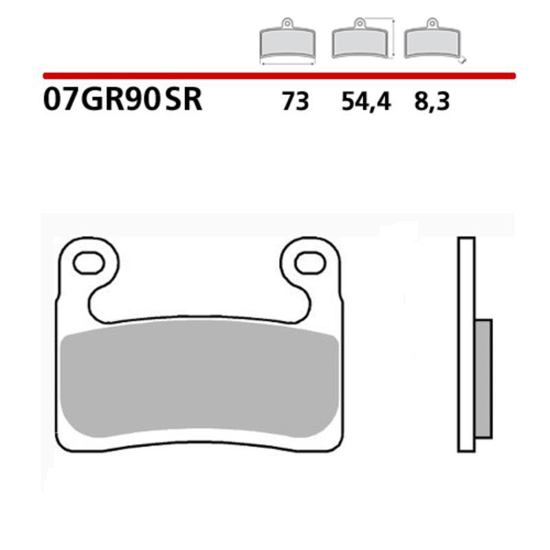 BREMBO 07GR90SR : Pastillas de freno sinterizadas Brembo 07GR90SR