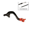 RFX FXRB5030099OR : Pedal de freno trasero RFX Pro FT (negro/naranja) - KTM SX65