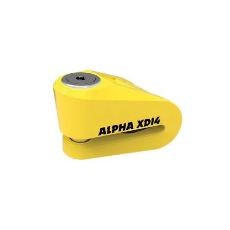 OXFORD LK276 : OXFORD Alpha XD14 Disc Lock - Ø14mm Yellow