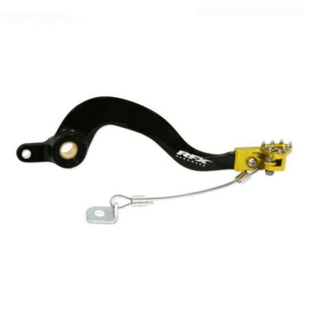 RFX FXRB3020199YL : Pedal de freno trasero RFX Pro ST (H/A negro/amarillo) - Suzuki RMZ250/450
