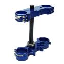SCAR S1424 : SCAR Triple Clamp Offset 22mm Blue Yamaha YZ250F/450F