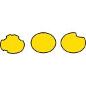 TECNOSEL 3GV01/000006 : Juego adhesivos porta números oval TECNOSEL Kreidler Florett RS-GS