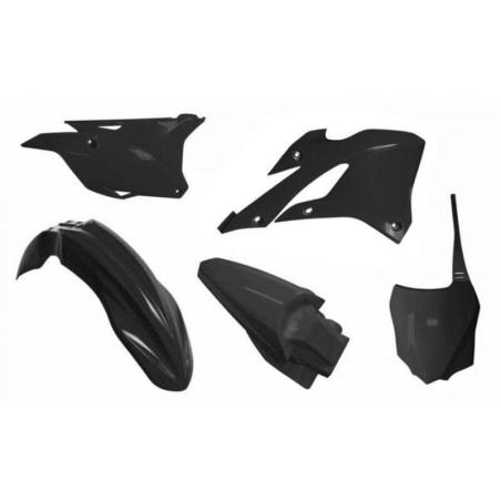RACETECH R-KITKX0-NR0-585 : RACETECH Plastic Kit - Black Kawasaki KX85/112