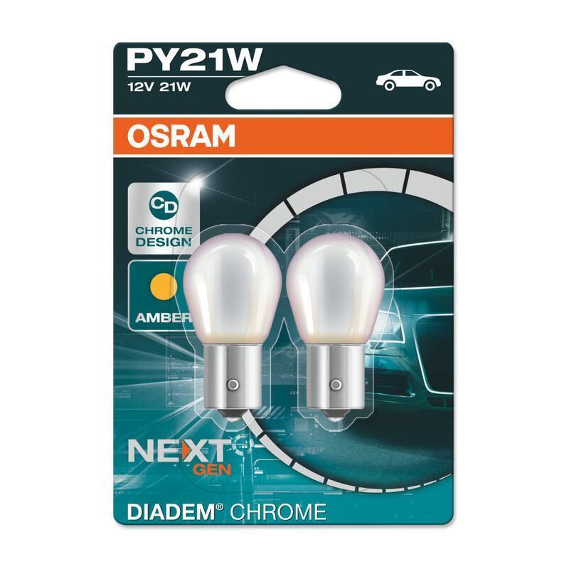 OSRAM 7507DC-02B : Bombilla OSRAM Diadem PY21W 12V/21W - X2