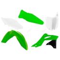 RACETECH R-KITKXF-OEM-596 : RACETECH Plastic Kit OEM Color (2016) Green/White Kawasaki KX250F
