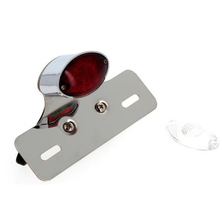 V PARTS 034-1-CR : Piloto + soporte de matricula cromado universal V PARTS