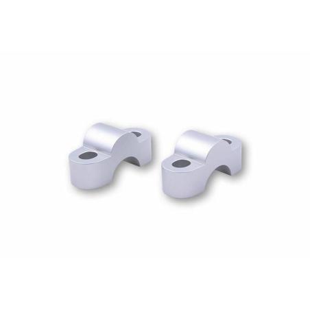 LSL 121RE15SI : Alzas de manillar LSL Ø22, 2mm +15mm plata