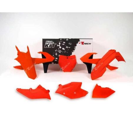 RACETECH R-KITKTM-AN0-516 : RACETECH Plastic Kit Neon Orange/Black KTM
