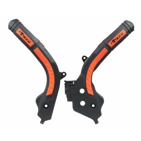 RACETECH R-PRTKTMNRAR1 : Protector de Chasis Bi-Material RACETECH Negro / Naranja