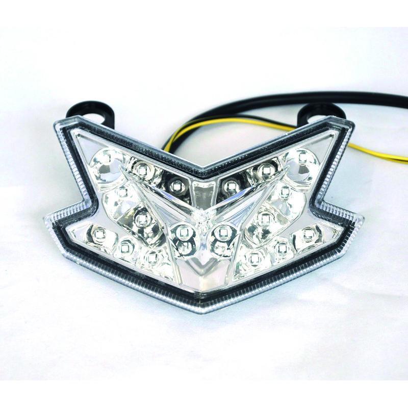 BIHR TZK-318-INT : Piloto trasero BIHR LED con intermitentes integrados Kawasaki Z800, ZX636