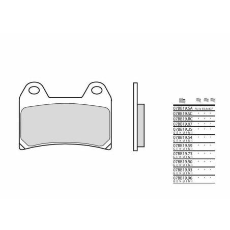 BREMBO 07BB1959 : Pastillas de freno BREMBO sinterizadas - 07BB1959