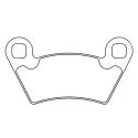 CL BRAKES 1230ATV1 : Juego de pastillas sinterizadas CL BRAKES (1230ATV1)