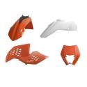 POLISPORT 90853 : Kit plástica POLISPORT color original 90853 - KTM EXC / EXC-F (08-11)