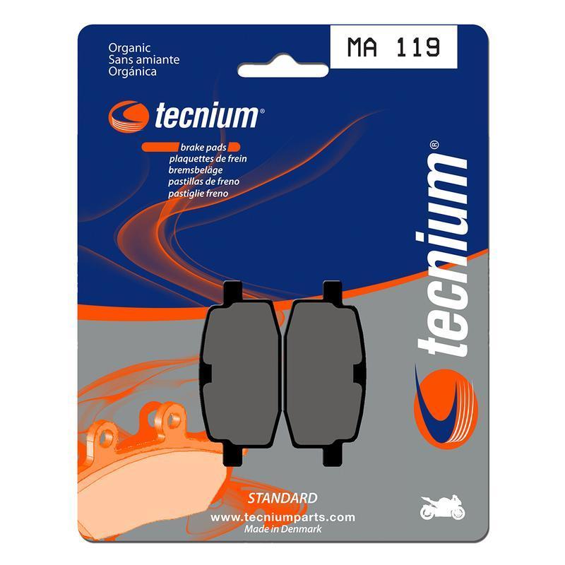 TECNIUM MA119 : Pastillas de freno Tecnium MA119 Orgánicas