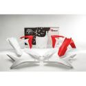 RACETECH R-KITCRF-OEM-517 : RACETECH Plastic Kit OEM Color Red/White Honda CRF250/450R
