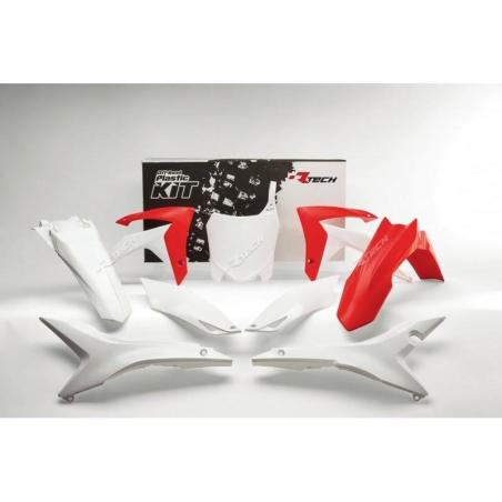 RACETECH R-KITCRF-OEM-517 : RACETECH Plastic Kit OEM Color Red/White Honda CRF250/450R