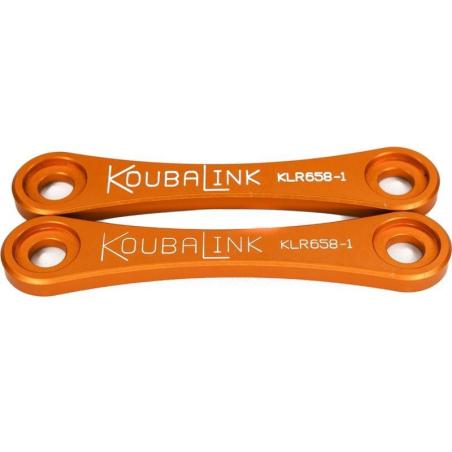 KOUBALINK KLR658-1 : Kit de bajada KOUBALINK (31.8 mm) naranja - Kawasaki KLR650