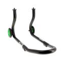 BIHR  : Caballete delantero BIHR Home Track color negro mate y ruedas verdes