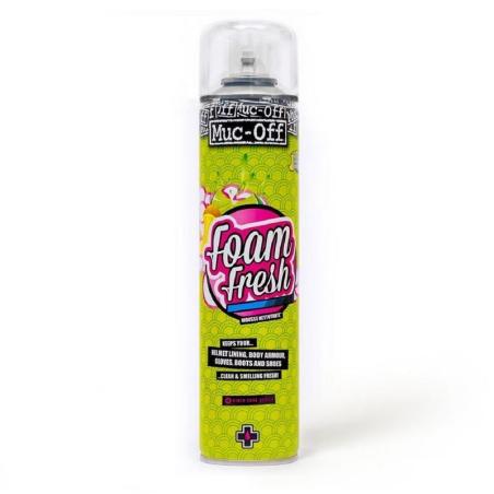 MUC-OFF  : Espuma limpiador antibacteriano MUC-OFF Helmet Foam Fresh Spray 400mlx12