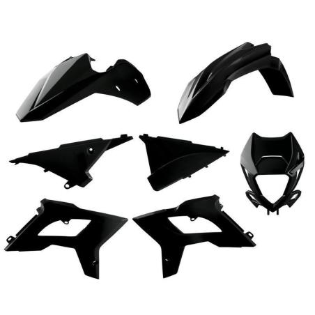 POLISPORT 91087 : Kit de plásticos POLISPORT negro - Beta RR 2T/4T