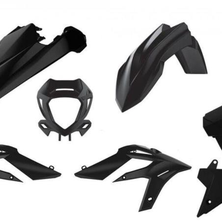 POLISPORT 91060 : Kit de plástica POLISPORT negro Beta X-Trainer