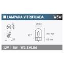 V PARTS T10-12VX5W : Caja de 10 lámparas 12V5W W5W
