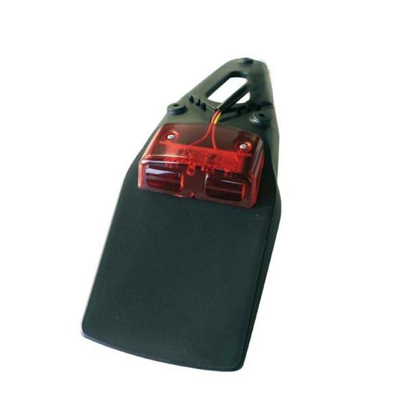 BIHR ST-6199 : Extensión del guardabarros trasero BIHR negro con luz LED