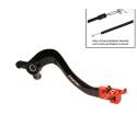 RFX FXRB5070099OR : Pedal de freno trasero RFX Pro FT (negro/naranja) - KTM SX85