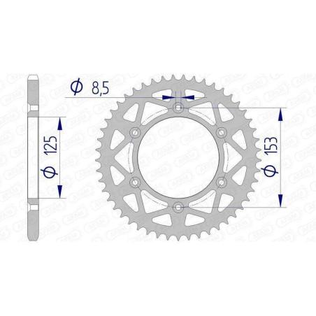 AFAM 11212N-50 : Corona AFAM aluminio ultraligera 11212 - Paso 520