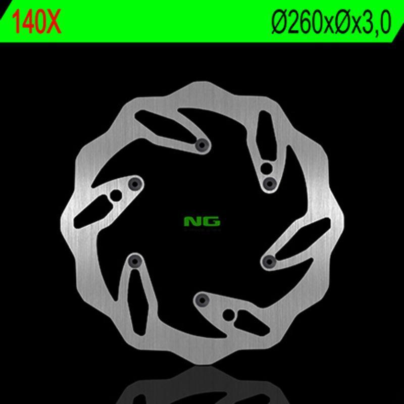 NG BRAKE DISC 140X : Disco de freno NG BRAKES ondulado fijo