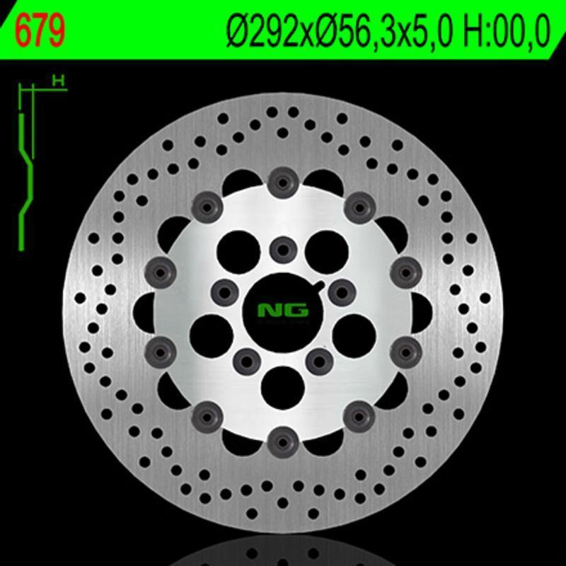 NG BRAKE DISC 679 : Disco de freno NG BRAKES redondo flotante
