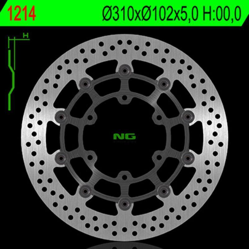 NG BRAKE DISC 1214 : Disco de freno NG BRAKES redondo flotante