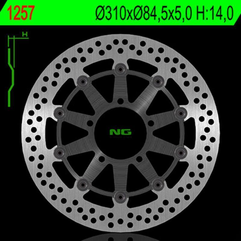 NG BRAKE DISC 1247 : Disco de freno NG BRAKES redondo fijo