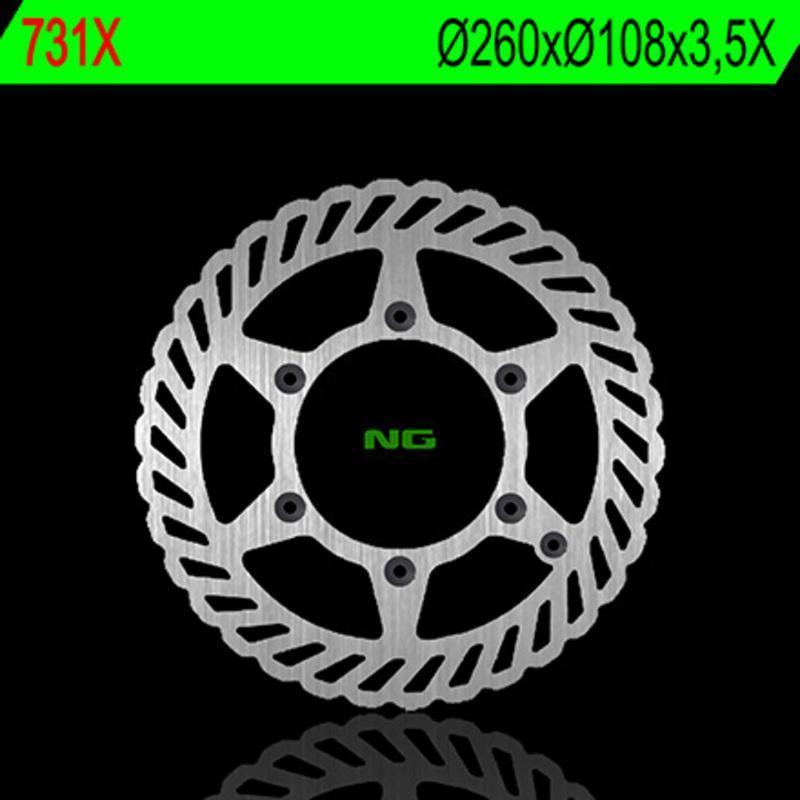 NG BRAKE DISC 731X : Disco de freno NG BRAKES ondulado fijo