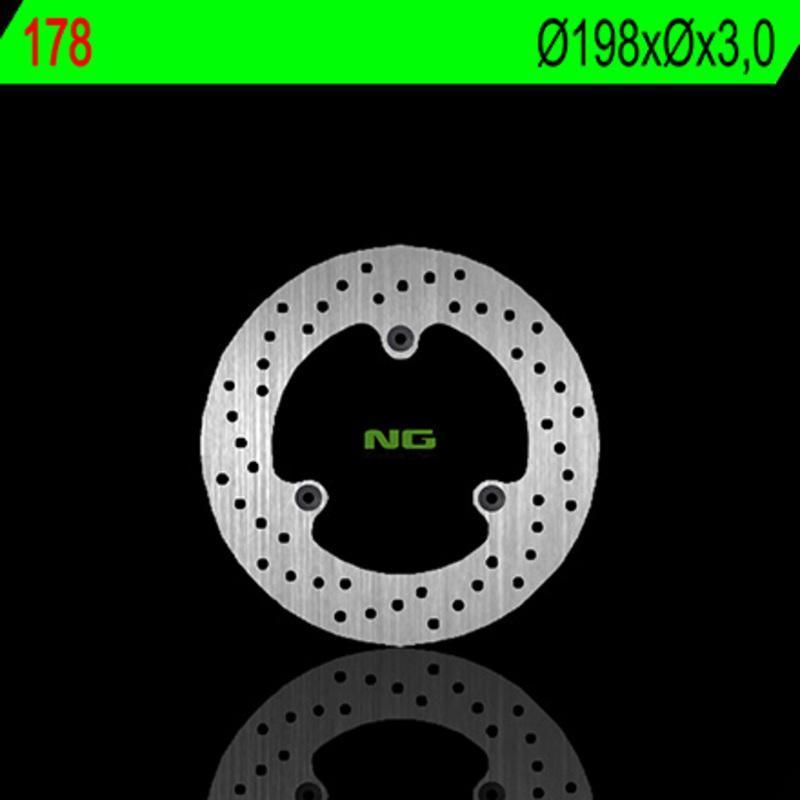 NG BRAKE DISC 178 : Disco de freno NG BRAKES redondo fijo