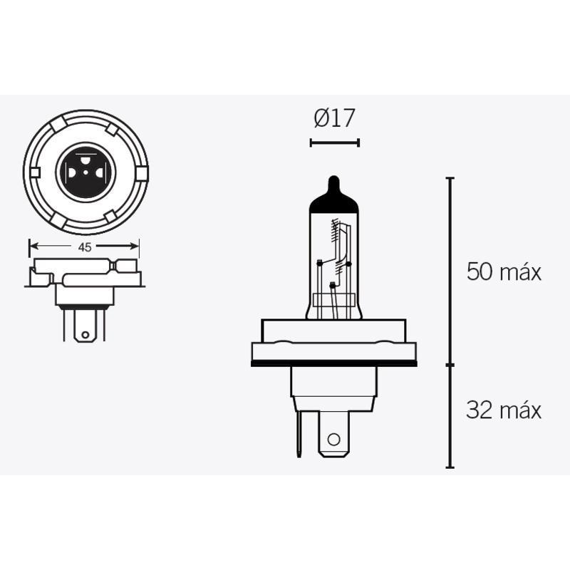 TECNIUM 14640 : LAMPARA HALOGENA H5