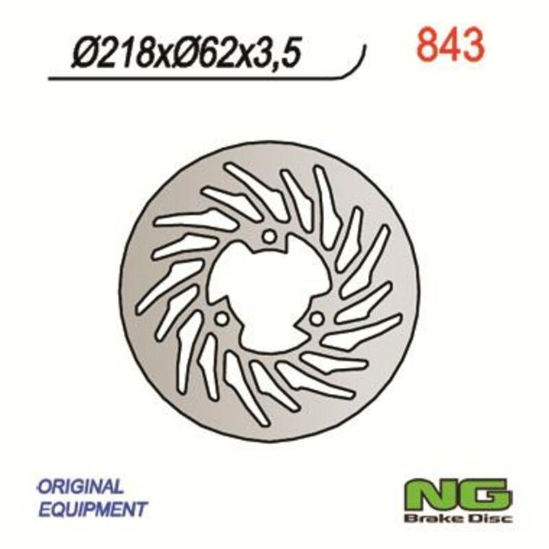 NG BRAKE DISC 843 : Disco de freno NG BRAKES redondo fijo