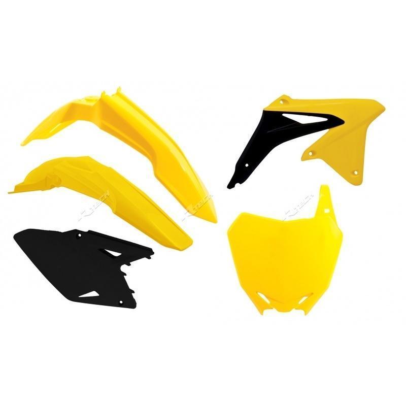 RACETECH R-KITRMZ-OEM-598 : RACETECH Plastic Kit OEM Color (2017) Yellow/Black Suzuki RM-Z450