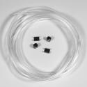 MRA 4025066135158 : Junta de goma para pantallas MRA, transparente, (2 metros + 6 clips)